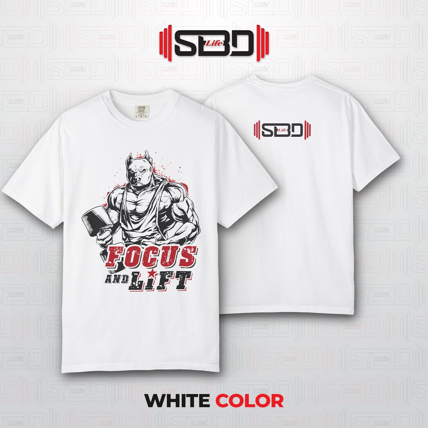 SBDLife "Focus & Lift" Minimalist T-Shirt | Motivational Quote Tee