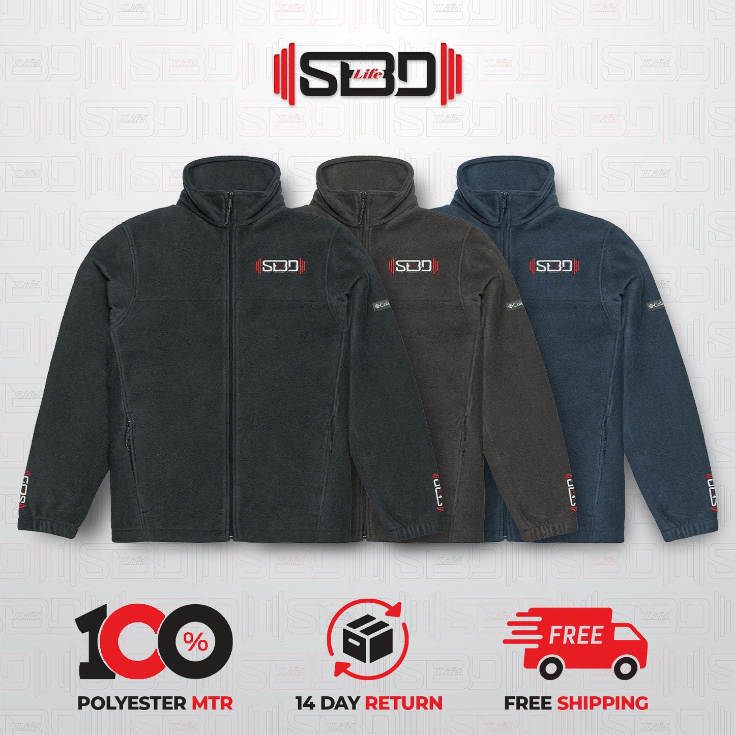 SBDLife "Summit" Fleece Jacket | Unisex Zip-Up Fleece for Warmth & Style
